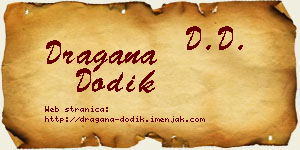 Dragana Dodik vizit kartica